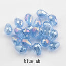 60/70PCS 8/10mm Crystal Tear Drop Shape Beads for Jewelry Making Waterdrop AB Glass Beads Loose Jewellery Beads DIY Bracelets