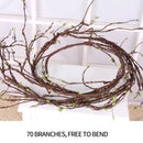 300cm big artificial trees plastic branches twig Tree branch Rattan Kudo Artificial Flowers Vines Home Wedding party Decoration
