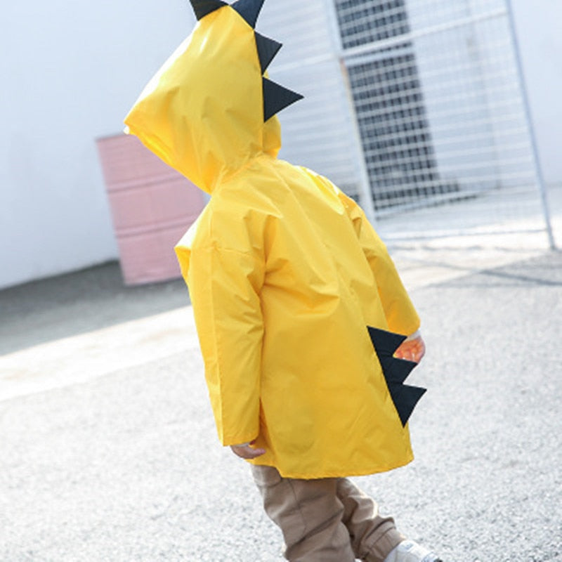 VILEAD Cute Dinosaur Polyester Baby Raincoat Outdoor Waterproof Rain Coat Children Impermeable Poncho Boy Girl Rain Jacket Gift