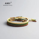 AMIU 3PCS Tibetan Jewelry Buddhist Good Lucky Charm Tibetan Bracelets & Bangles For Women And Men Handmade Knots Bracelet