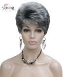 Lady Women Short Wave Synthetic Wig Blonde with Highlights Full wigs Color For choose