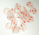15mm/20mm circle SJ3560 Dual Lock Reclosable Fastener Clear self adhesive acrylic waterproof fastener Type 250