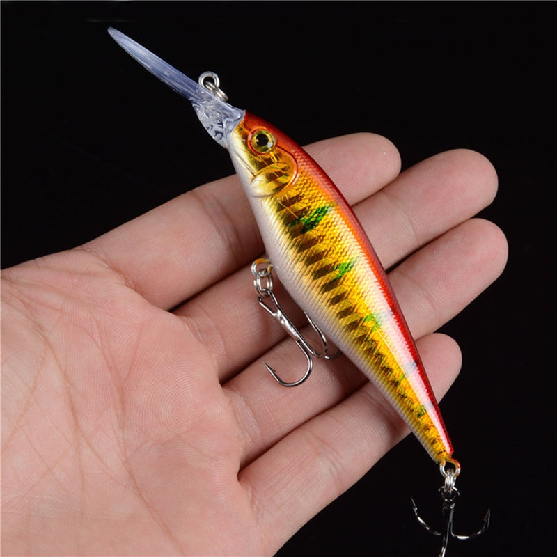 Hercules 10PCS Minnow Fishing Lure 11cm 10.5g Aritificial Wobblers Hard Plastic Baits Diving 2.5-4m Pesca Fish Wobbler Tackle