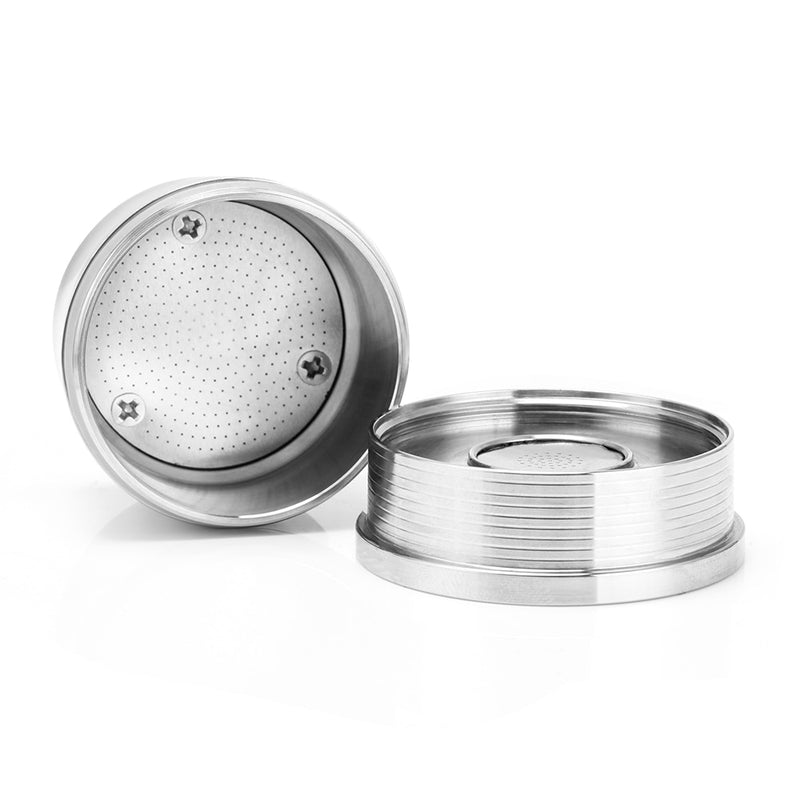 ICafilas STAINLESS STEEL Metal  Compatible for illy coffee Machine Maker Refillable Reusable Capsule fit for illy Espresso Cafe