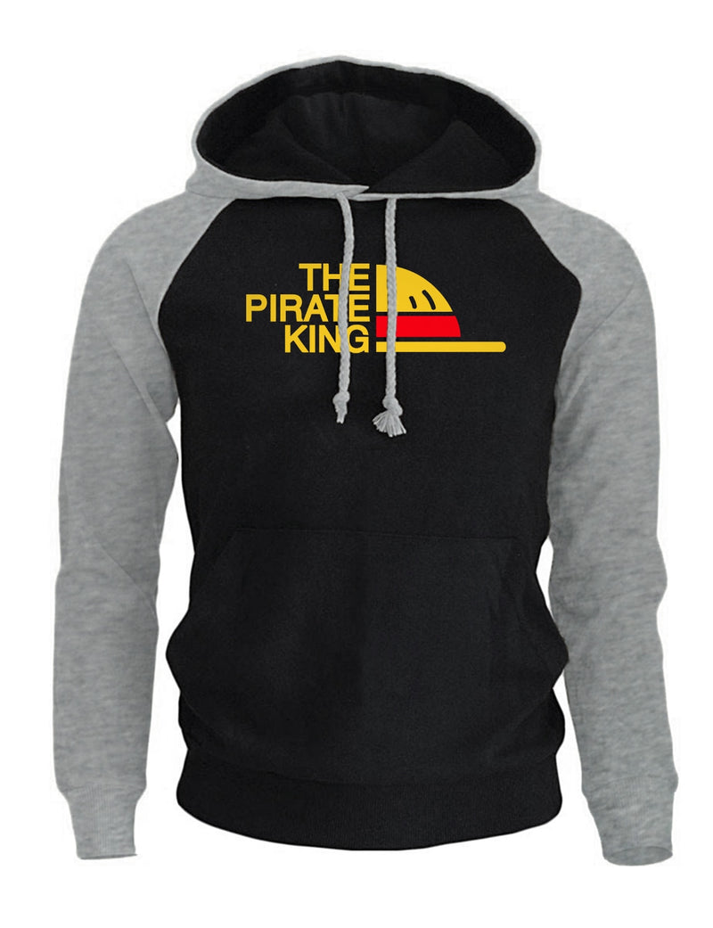 THE PIRATE KING Streetwear Hoodies For Men 2018 Autumn Winter Fleece Sweatshirt Loose  Anime Harajuku Men&