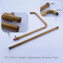 Rainfall Bathroom Shower Set Brass Antique Shower Mixers with Handshower Single Handle Wall Mounted Shower Faucet Tap