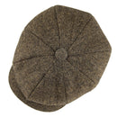 BOTVELA Woll-Tweed Newsboy Cap Fischgrätmuster Männer Frauen Britische Gatsby Retro Mütze Schiebermütze für Herren Vintage Fischgrät Baskenmütze