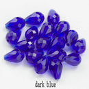 60/70PCS 8/10mm Crystal Tear Drop Shape Beads for Jewelry Making Waterdrop AB Glass Beads Loose Jewellery Beads DIY Bracelets