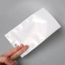 Hot Sale 50/100Pcs Round Hanging Hole White / Clear OPP Plastic Poly Bags Multi Option Packing Poly Bag Self Seal Zipper Plastic