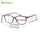 SOOLALA Printed Anti Blue Light Blocking Filter Glasses Women Eye Protection Computer Glasses Optical Frame Prescription