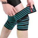 AOLIKES 1 Paar Kniebandagen Fitness Gewichtheben Sport Kniebandagen Knie Wickel für Kniebeugen Trainingsgeräte Zubehör für Fitnessstudio