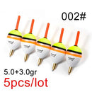 FISH KING 5pcs Barguzinsky Fir Float 2.0+2.0gr/3.0+2.0gr/4.0+2.0gr/5.0+2.0gr Copper Fishing Float Vertical Buoy Fishing Tackle