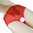 Women Transparent Panties Solid Female Underwear Sexy Panties Mid-Rise Seamless Briefs Ruffles Ultra-thin Panty XXXL Plus Size