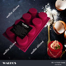 WALFOS 3D Handmade Round Shape Silicone Cake Mold 3Cupcake Jelly Pudding Cookie Mini Muffin Soap Mold DIY Baking Tools