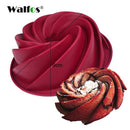 WALFOS 3D Handmade Round Shape Silicone Cake Mold 3Cupcake Jelly Pudding Cookie Mini Muffin Soap Mold DIY Baking Tools