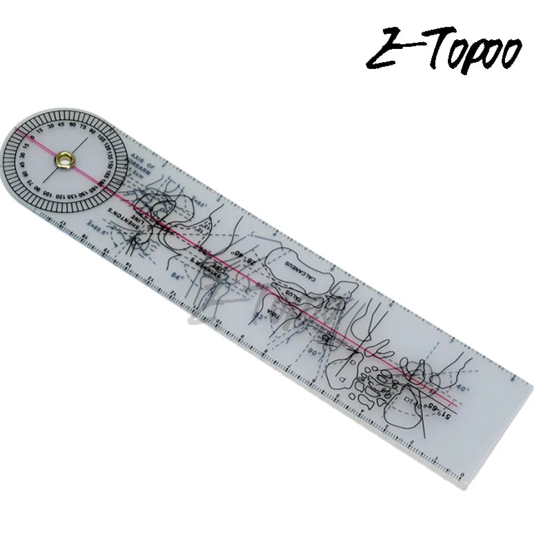 8inch Goniometer Angle Medical Ruler Rule Joint Orthopedics Tool Instruments Plastic protractor