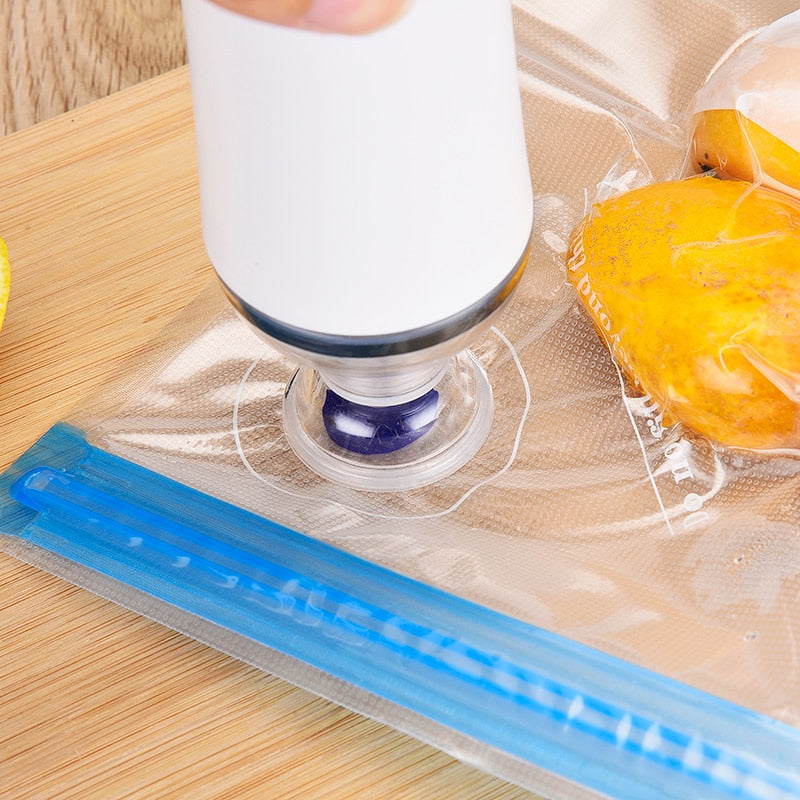 saengQ Vacuum Zipper Bags Reusable Food Storage Bags Vacuum Bag  For Handheld Vacuum Sealer BPA Free 5pcs Or 10pcs /lot