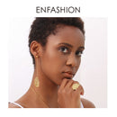 Enfashion Years Drop Earrings Statement Gold Color Long Dangle Earings For Women Fashion Jewelry Pendientes Mujer Moda  ED181087