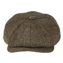 BOTVELA Woll-Tweed Newsboy Cap Fischgrätmuster Männer Frauen Britische Gatsby Retro Mütze Schiebermütze für Herren Vintage Fischgrät Baskenmütze