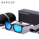 BARCUR Polarized Sun glasses for Men Aluminum Legs Sunglasses Polarized PC Frame Vintage Night Male Driving Glasses Women
