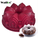 WALFOS 3D Handmade Round Shape Silicone Cake Mold 3Cupcake Jelly Pudding Cookie Mini Muffin Soap Mold DIY Baking Tools