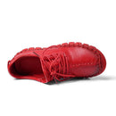 2022 Neue handgemachte Echtleder Damen Sneaker Freizeitschuhe für Damen Flats Damen Schnür-Loafer Zapatos Mujer k18