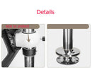 2019 new DL-A10M-66 23"-65" stainless steel LCD TV stand mounts bracket in Partition wall 360 rotate height adjust 66cm 82cm70cm