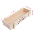 1PCS Vintage Wood Garden Flower Planter Succulent Pot Rectangle Trough Box Plant Bed