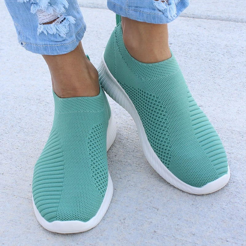 Women Flat Slip on White Shoes Woman Lightweight White Sneakers Summer Autumn Casual Chaussures Femme Basket Flats Shoes