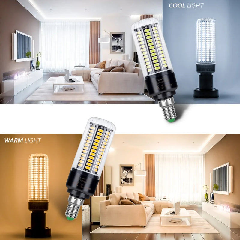 E14 LED Bulb Corn Lamp E27 220V LED Corn Light Bulb 110V Lampada Led Bombillas 5736 Ampoule AC85~265V 3.5W 5W 7W 9W 12W 15W 20W