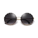 2019 Luxury Round Women Sunglasses Crystal Rivet Designer Ladies Fashion Sun Glasses Classic Brand Designer Shades