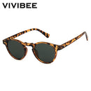 VIVIBEE Herrenmode 2024 Ovale Kleine Sonnenbrillen Klare Klassische UV400 Sonnenbrillen Trends für 2024 Transparente Brillen für Damen