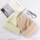 Autumn winter rabbit hair Winter skullies Hat fashion warm beanies hats casual women solid adult rabbit caps cover head