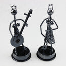 8 Pieces Art Home Decoration Crafts 8 Women Band Metal Crafts Ornaments For Music Lover Home Furniture Blank Space Decoration