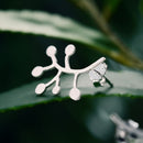 Lotus Fun Real 925 Sterling Silver Natural Creative Handmade Fine Jewelry Life Branches Leaves  Stud Earrings for Women Brincos