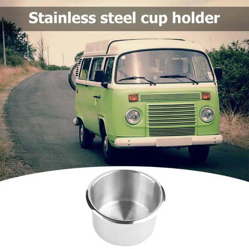 Stainless Steel Cup Drinking Holder Portable Durable Cup Organizer for Marine Boat Car Truck Camper Storage Car Accessories