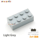 10pcs/lot DIY Blocks Building Bricks Thick 2X4 Educational Assemblage Construction Toys for Children Size Compatible With Brand