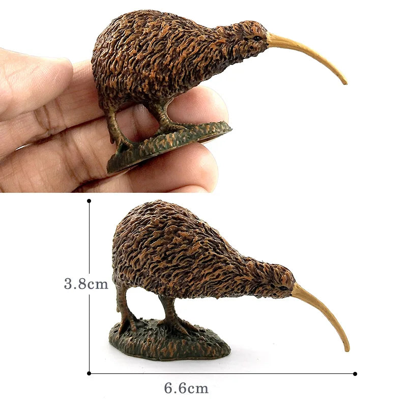 Mini Simulation Small kiwi bird figurine animal Model Bonsai home decor miniature fairy garden decoration accessories figure toy