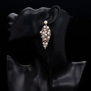 TREAZY Gold Color Bridal Drop Earrings Simulated Pearl Crystal Statement Earrings for Women Wedding Party Jewelry Gift