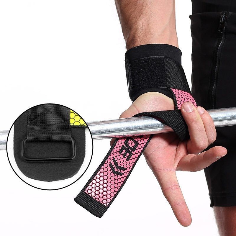 1 Pair Anti-slip Fitness Wrist Support Guard Wraps Crossfit Sport Wristband Weights Hand Straps Gym Bands For Dumbbell Barbell