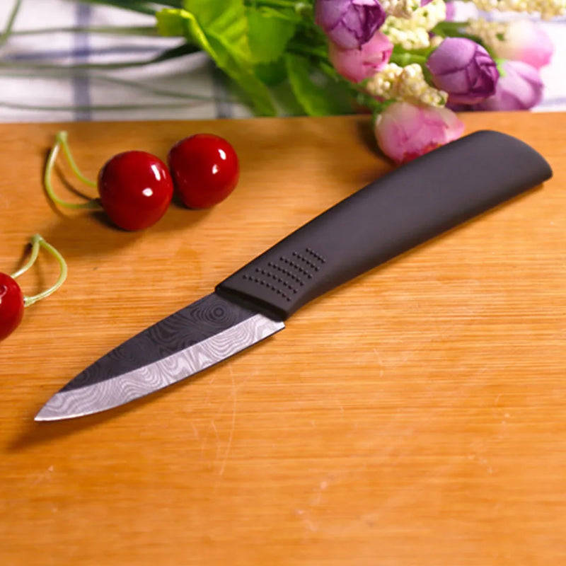 FINDKING Quality Ceramic kitchen knives black pattern blade with holder Peeler covers ceramic knife set kitchen knifes set best