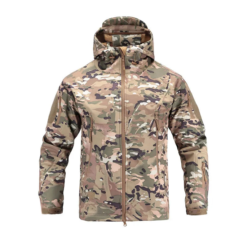 Shark Skin Soft Shell V4 Outdoors Military Tactical Jacket Men Waterproof Windproof Coat Hunt Camouflage Army Clothing