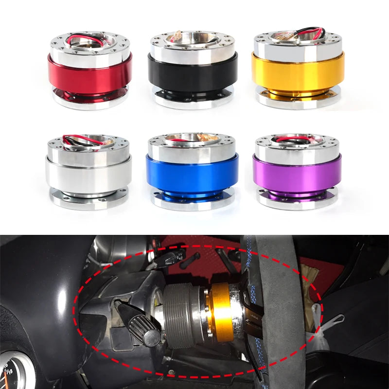 Universal Steering Wheel Snap Off Quick Release Hub Adapter Boss kit 8 colors available