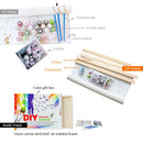 CHENISTORY Rahmen Violett DIY Malen nach Zahlen Kit Moderne Wandkunst Malen nach Zahlen Acryl-Leinwand nach Zahlen für Heimdekorationen