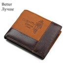 GUBINTU Genuine Leather Men Wallets Coin Pocket Zipper Real Men&