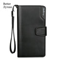 2020 Card Holder Men Wallets Business PU Leather Long Design Quality Fashion Casual Men Purse Zipper Multi-function Wallets