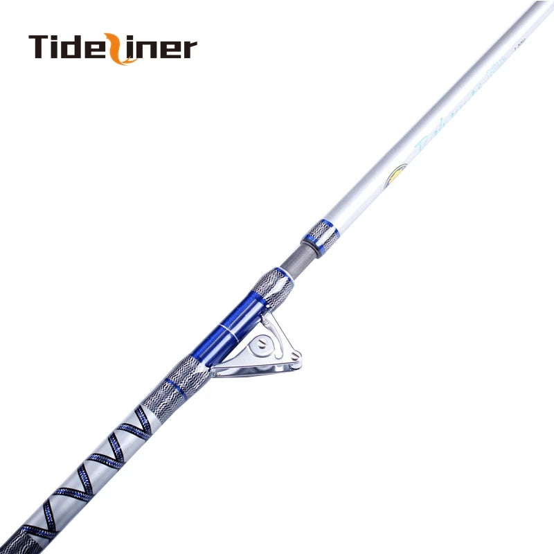 Tideliner 1.98m 2.1m Heavy Duty Trolling Jigging Boat Fishing Rod Quality Raft Pole Cane Saltwater With Rollers