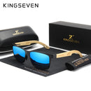 KINGSEVEN Marke Original Design Aluminium+Bambus Naturholz Handgemachte Sonnenbrille Herren Polarisiert Brille Sonnenbrille Für Damen