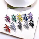 2018 Elegant Crystal Opal Stone Stud Earrings Christmas Party Earrings for Women Trendy Earrings 19 colors