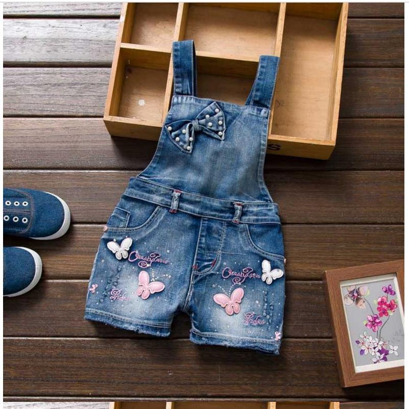 Jardineira Infantil Menino New Girls Jeans Overalls Summer Children&